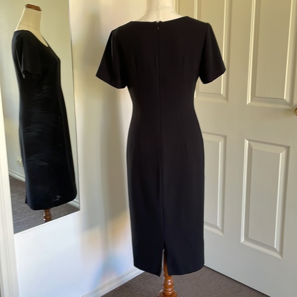 🖤BROWN SUGAR vintage black fitted dress - Picture 4 of 12